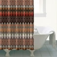 thumbnail image 3 of Boho Floral Shower Curtain 72x72 Inches - Tropical Leaves, Vintage Botanical Print, Waterproof Fabric for Chic Bathroom Decor, Modern Farmhouse & Bohemian Style, 3 of 4