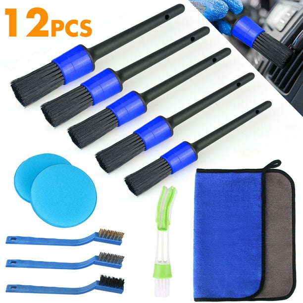 Htwon Wheel Drill Brushes Car Detail Brush Wash Auto Detailing Cleaning