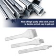 thumbnail image 2 of Peahefy White Steel 2/5/10 Punch Prong Tool Set Lacing Stitching Chisel Set for Leather Crafts, Leather Craft Tool, Prong Punch Hole, 2 of 8
