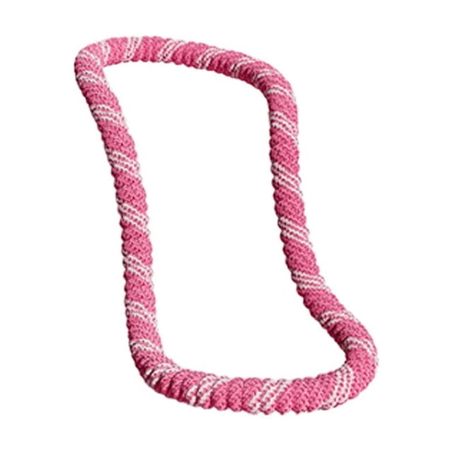 Soft-Covered Fitness Abdominal Workout Hoop Spring Soft Hula , Polyester & Steel Wire, Two-Tone Textured , Lightweight & Portable for All Fitness Levels