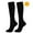 Black, variant on Jacenvly Socks for Women and Men Solid High Tube Socks Soft Comfortable Breathable Socks Fashion Color Pattern Gradation Colour Mixture Nylon Crew Socks