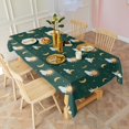 thumbnail image 3 of Green Sun Moon Cloud Pattern Rectangle Tablecloth 60"x120",Waterproof Polyester Rectangle Table Cloth, Wipeable Spillproof Polyester Tablecloth for Dining, Camping, Indoor and Outdoor, 3 of 6