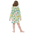 thumbnail image 7 of FORMRS Kids Bathrobe Unisex Hooded Robe Toddler Pajamas Sleepwear, Size 2-3T, Retro Blue Floral, 7 of 7