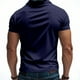 thumbnail image 4 of pstuiky Camisas de manga corta para hombre, Camisa holgada informal de manga corta con cuello alto y botones y bolsillos ventilados para hombre camisas casuales para hombre xxl, 4 of 9