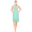 Green, variant on Womens Dusters For Women Snap Front Housecoat Lounger Duster House Dress Sleeveless Nightgowns Pajamas Robe