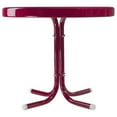thumbnail image 3 of Northlight 22" Outdoor Retro Tulip Steel Side Table, Pink, 3 of 4