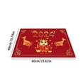 IBaodan Clearance sale Holiday Rugs Happy New Year Door Mat Chinese