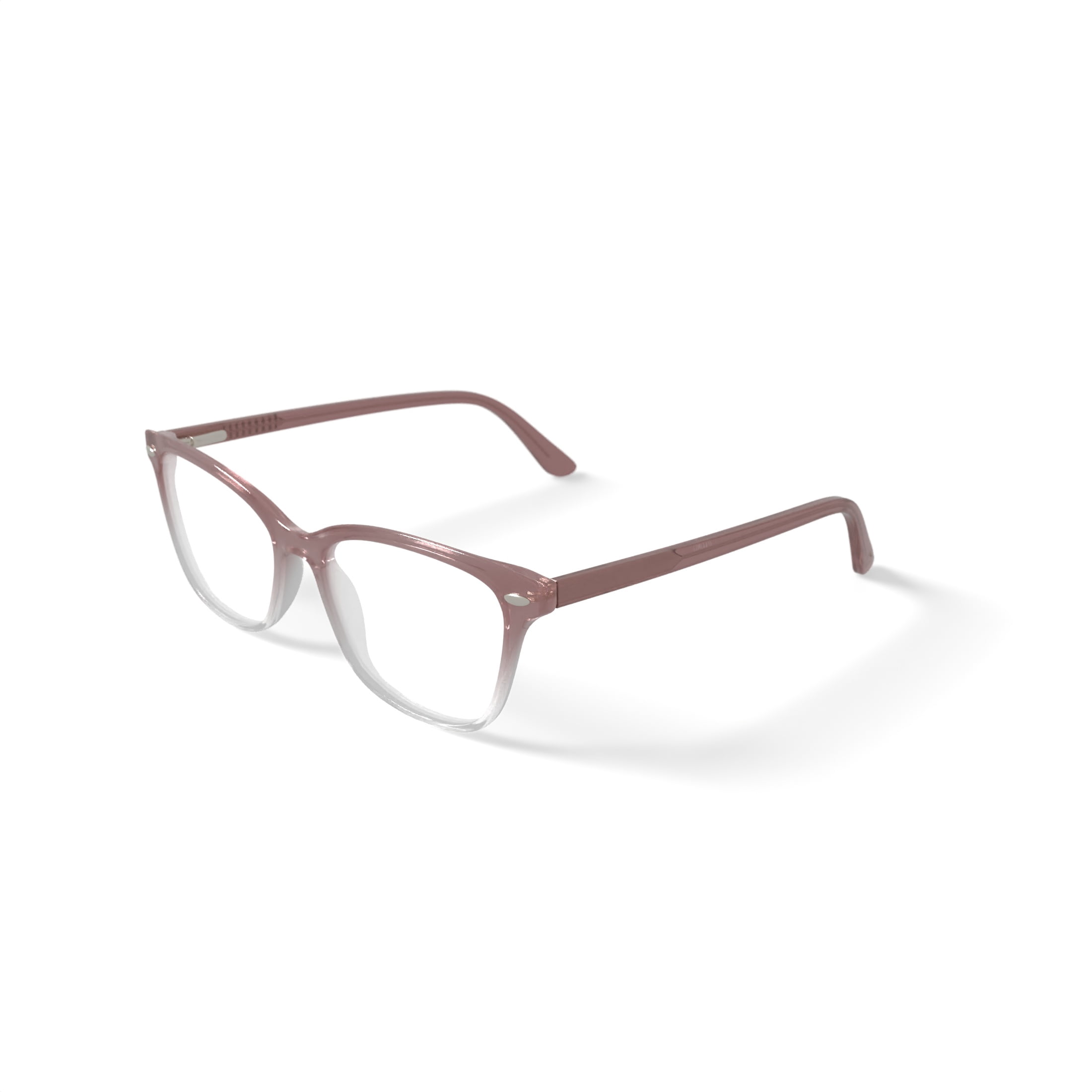 Hard Candy Women's HCV06 Sandy Square Prescription Eyeglasses with Case, Light Brown Gradient