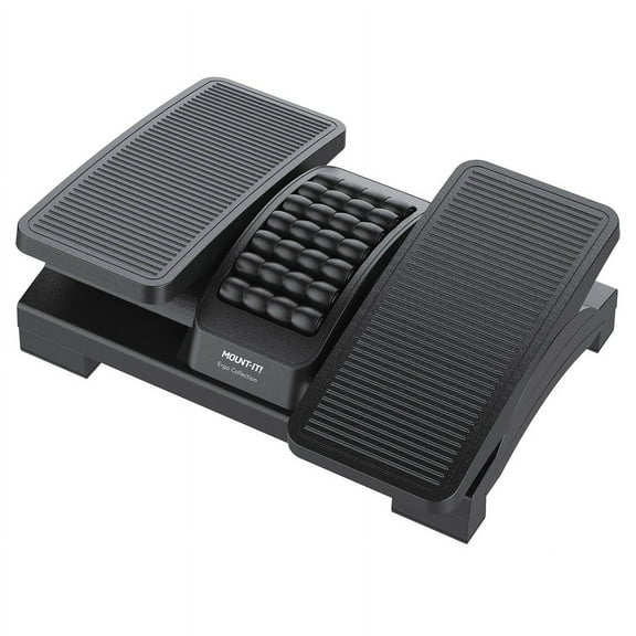 Mount-It! Dual Pedal Ergonomic Footrest, Ideal for Workplace, to improve Posture & well being