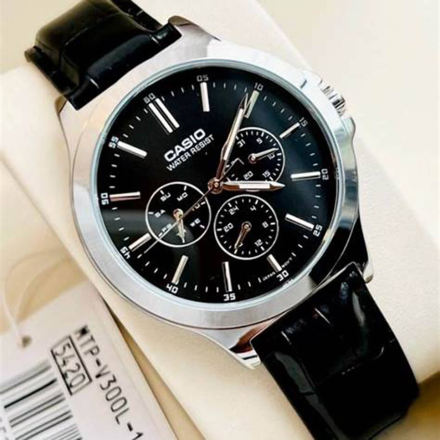 LTP-V300L-1A Ladies Black Casual Casio Watch