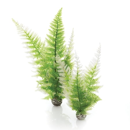 biOrb Aquarium Winter Fern Plant Set of 2  Plastic  Green