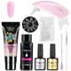 thumbnail image 1 of Kit Completo para Uñas con Gel de Secado Rápido BEMT55, Incluye Lámpara Rosa, Moldes y Accesorios para Extensiones Profesionales o Uso en Casa., 1 of 6