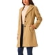 thumbnail image 4 of Abrigo de mujer de doble botonadura, moda de invierno, con solapa, abrigo exterior, talla L, caqui, 4 of 6