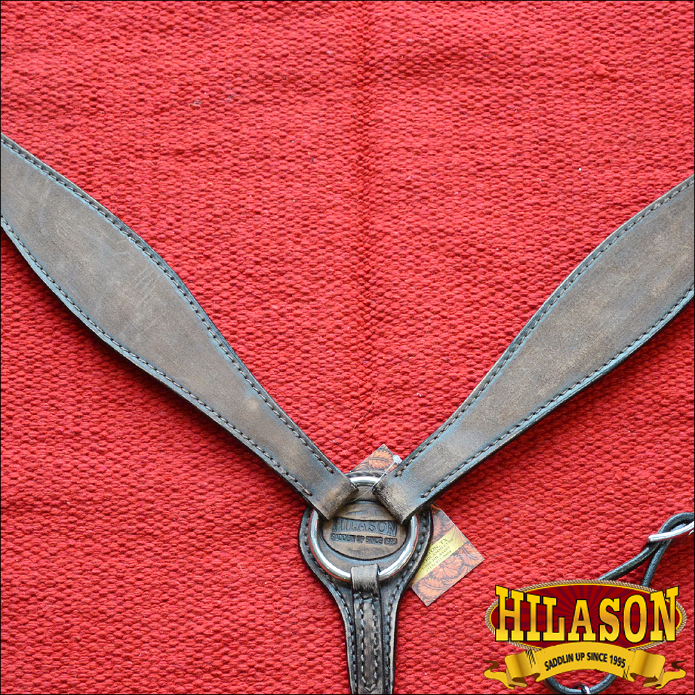 HILASON Western Horse Breast Collar American Leather Brown Rustic Vintage