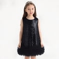 thumbnail image 2 of UAYOTSE Girls Sequin Dress A Line Sparkly Sleeveless Wedding Gown Party Dresses For Girls,Sizes 6-7 Years, 2 of 8