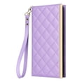 thumbnail image 2 of Desugned For Samsung Galaxy S20+ Wallet Phone Case,With Suction Cup Fastener,Flip Folding Kickstand,With Card Slots,Wrist Strap&Shoulder Strap,Shockproof PU Leather Phone Case,Purple, 2 of 9