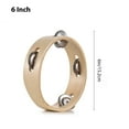 thumbnail image 2 of Tambourine,Inch Sound Hand Supplies Row Wooden Sound Percussion Party Wooden Natural Color Party Supplies Row Natural Color Metal Percussion Party Supplies 6 Inch Sound Bell Sound Percussion, 2 of 7