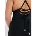 thumbnail image 6 of Time and Tru Women's and Women's Plus Plunge X Back One Piece Swimsuit, Sizes XS-2X, 6 of 6