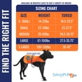 thumbnail image 3 of SafetyPUP XD Blaze Orange Reflective Dog Vest – Hi-Vis Safety Vest for Hunting & Outdoor Protection, 3 of 9