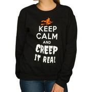 Junior' Creep It Real Graphic Crewneck Pullover