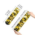 thumbnail image 3 of Adult Quarter Ankle Socks Yellow Camouflage Cushion Ventilation Sports Socks, 3 of 7