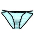 thumbnail image 5 of Mens Underwear Ultra Thin Ice Silk Narrow Side Low Waist Briefs Hip Wrap Underwear, 5 of 6