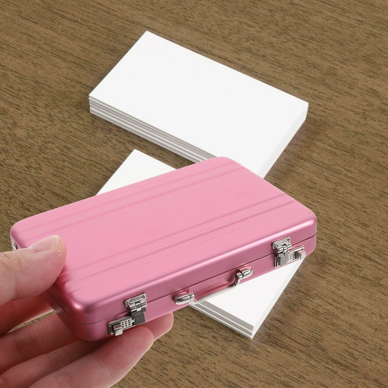 Briefcases for Men Suitcase Flash Card Holder Mini Index Box Metal Briefcases for Men Suitcase Flash Card Holder Mini Index Box Metal