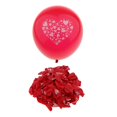 thumbnail image 1 of 100 globos de látex con estampado de corazones para decoración de bodas, compromisos y fiestas. rojo, 1 of 9