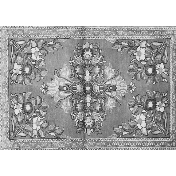 Ahgly Company Indoor Rectangle Animal Gray Traditional Area Rugs, 8' x 12'