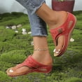 thumbnail image 6 of Womens Sandals Comfortable Spring Summer New Clip-toe Beach Flower Hollow-out Wedges Casual Slippers, 6 of 9