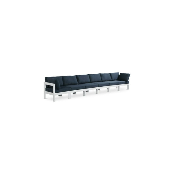Meridian Furniture Nizuc Navy Outdoor Patio Modular Sofa