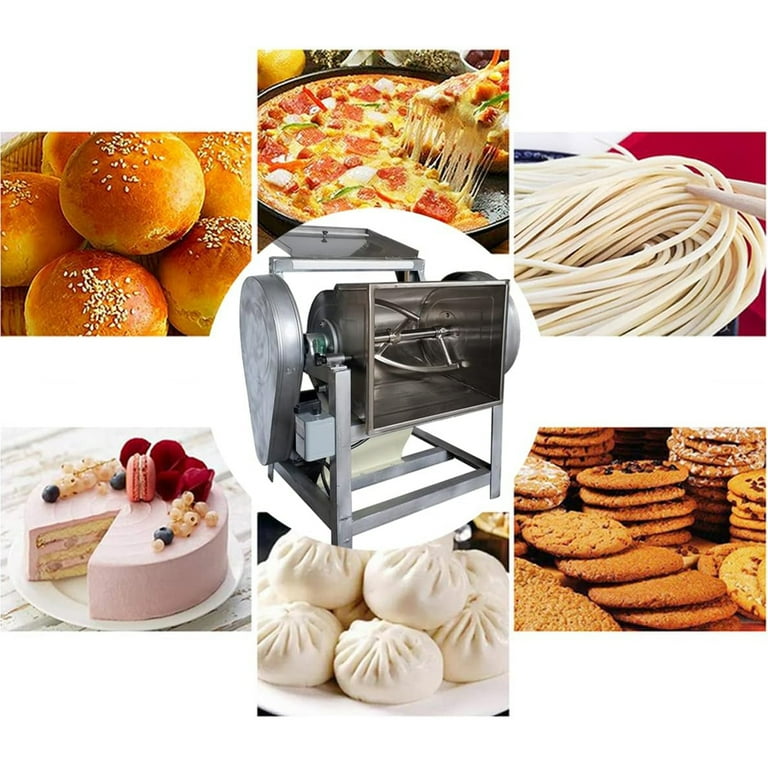 INTBUYING Electric Dough Mixer Kneading Machine with 10L Stainless