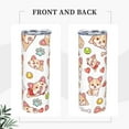 thumbnail image 2 of Stainless Steel Tumbler Cute Corgi Dogs Coffee Mug Water Bottle 20oz Insulated Travel Straight Cups Hot Beverage Drinks Cup with Spill Proof Lid Straw for Men Women Kids, One Size, 2 of 6