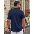 thumbnail image 5 of COOFANDY Button Down Shirt for Men Short Sleeve Casual Shirts Wrinkle-Resistant Stretch Modern Dress Shirt, 5 of 6