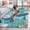 Green, variant on 3'x5' Area Rugs, Blue Green Coastal Indoor Outdoor Area Rug for Living Room Bedroom, Sea Turtle Ocean Retro Washable Bathroom Rugs Kitchen Floor Carpet Mats Home Decor Aesthetic