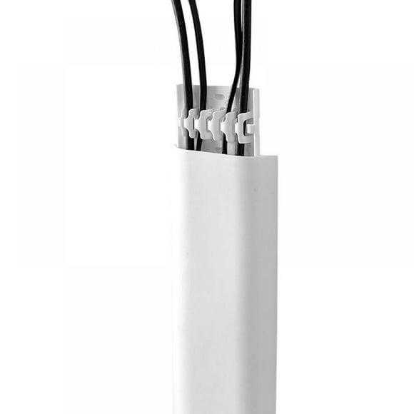 Cable Concealer Cord Cover, Self-Adhesive Wall Cable Cover Channel, Paintable Cord Concealer System Cable Hider, Cord Wires, Hiding Wall Mount TV Cords in Home Office