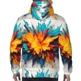 thumbnail image 7 of Fotbe Men's Hoodie with Colorful Paint Print Pattern - Kangaroo Pocket Pullover Hooded Sweatshirt, Perfect for Daily Wear, Travel, and Home-Medium, 7 of 7