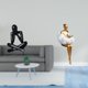 thumbnail image 2 of Escultura Abstracta De Niña En La Nube, Estatua De Resina Decorativa Moderna, Adorno Coleccionable Para Sala De Estar, Oficina, Estantería, Decoración Del Hogar, 2 of 8