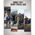 thumbnail image 4 of Gonex 130L Travel Duffel Bag for Men, 3 in 1 Extra Large Gym Bag Backpack with Shoes Compartment for Weekender Sports Workout, 4 of 8