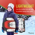 thumbnail image 3 of Flybar Kids 36" Foam Space Shuttle Toboggan Snow Sled with Slick Bottom & PE Core Build for Boys and Girls Ages 6+, Holds Up to 110 Lbs, 3 of 6