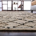 thumbnail image 5 of Hand Woven Jute Eco-Friendly Area Rugs - 5'X8', Rectangle Shape, Light Brown Color, Contemporary Pattern, High Pile, Natural Fiber, Outdoor Indoor Handmade Area Rugs For Living Room (J00090), 5 of 9