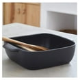 thumbnail image 2 of HeSLehs Ceramic 12" Square Baker - Pacifica Collection, Seed Grey | Oven & Dishwasher Safe Bakeware | Food Safe Glazing | Restaurant Quality Dinnerware, 2 of 3