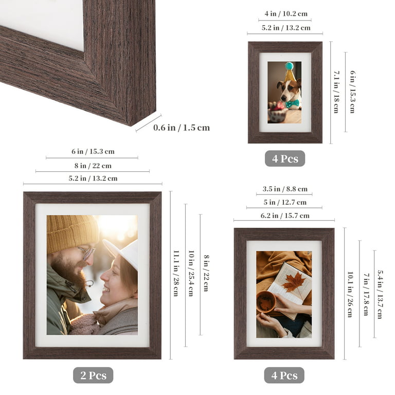 8x10 Frame for Two 4x6 Picture Wood Wood (10 Pcs per Box)