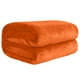 thumbnail image 2 of Manta de forro polar de color liso de 100x140cm, suave, de microfibra de poliéster, para cama, sofá, todas las estaciones, ligera, transpirable, ideal como regalo (naranja, 1 pieza). Rkxzt, 2 of 9