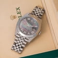thumbnail image 2 of Pre-Owned Rolex Datejust 41MM 126300 Black Mother of Pearl Roman Diamond Dial Smooth Bezel Stainless Steel Jubilee Bracelet, 2 of 8