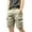 Khaki, variant on LIIPEE Mens Casual Shorts Summer Comfortable Solid Color Straight Shorts With Pockets Adult Versatile Daily Indoor Outdoor Shorts,Green,28