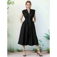 thumbnail image 5 of Womens Summer Casual Dress Black XL, 5 of 6