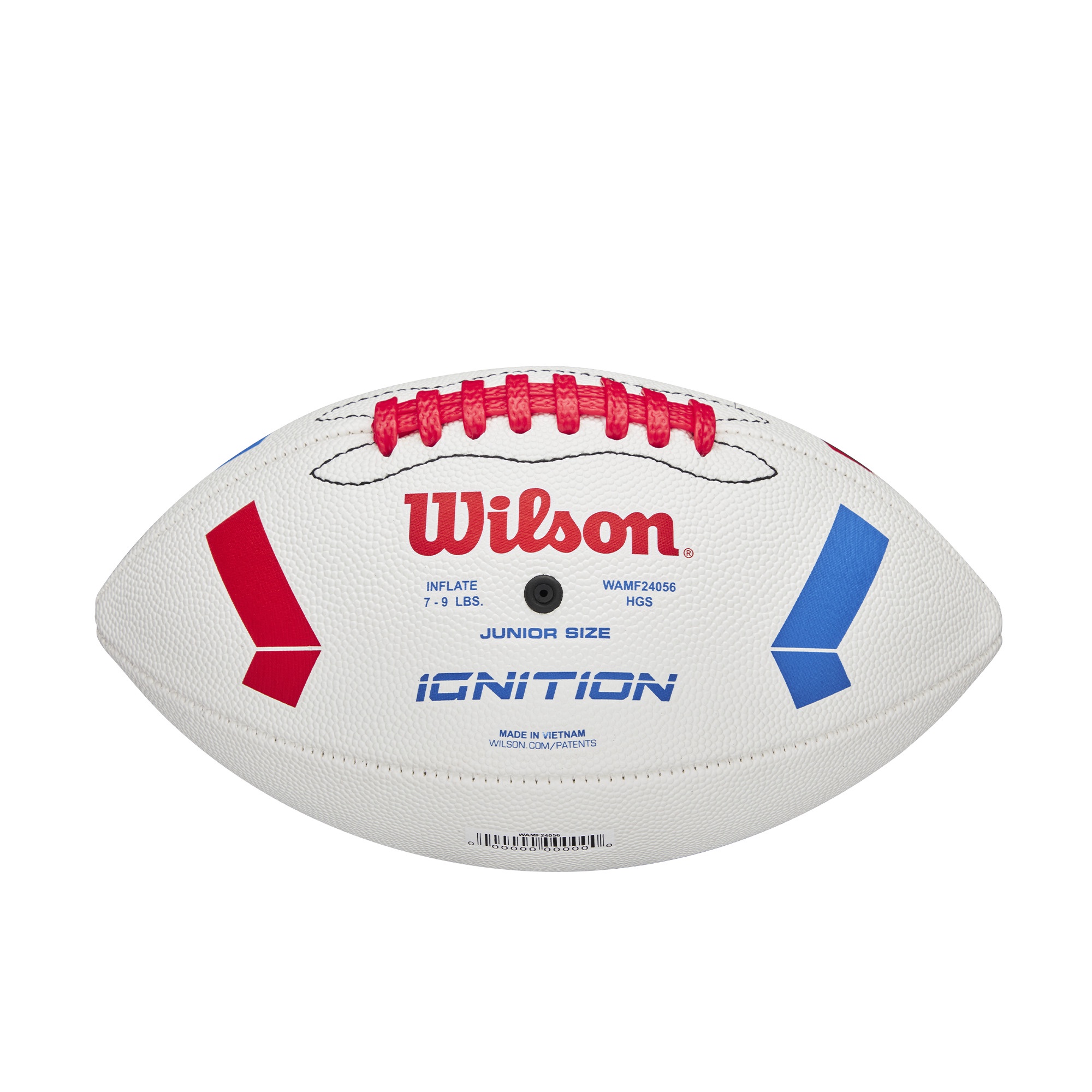 Wilson NFL Ignition Junior Football, Red/White/Blue photo 2