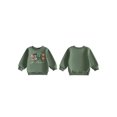 thumbnail image 2 of RUINIXCW Toddler Baby Boy Girl Christmas Sweatshirts Just A Jolly Goose Outfit Fall Winter Sweatshirt Clothes Goose Embroidery Long Sleeve Pullover Tops, 2 of 8