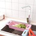 thumbnail image 2 of Adjustable Sink-ABS Telescopic Sink Tray Drain Basket Adjustable Multifunction Holder Fruit Kitchenware Decor, 2 of 7